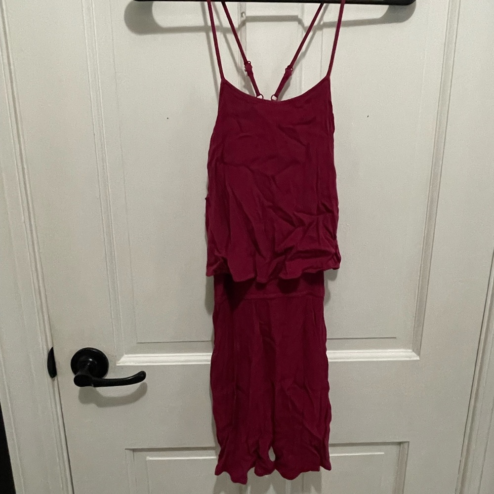 Red romper, h&m, size 6